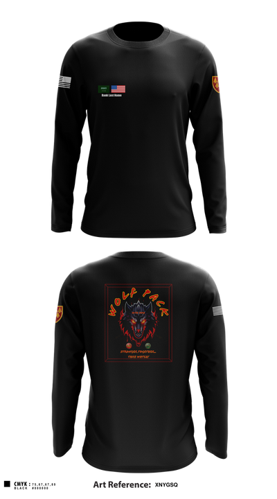 Wolf PAC-🚀🚀🚀 3395688 Long Sleeve Performance Shirt 6