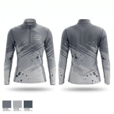 Thomas Jefferson Middle 45162196 Quarter Zip Jacket - 1