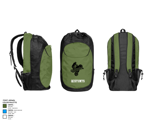 Gear Bag, QCStunts, E-Sports, Teamtime, Team time, sublimation, custom sports apparel, team uniforms, spirit wear, spiritwear, sports uniforms, custom shirts, team store, custom team store, fundraiser sports, apparel fundraiser