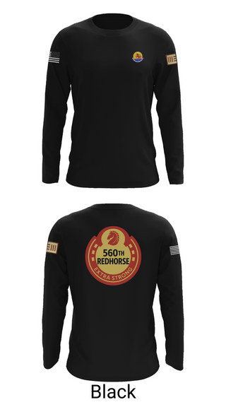 Long Sleeve Performance Shirt, 560th Redhorse Unit, , Teamtime, Team time, sublimation, custom sports apparel, team uniforms, spirit wear, spiritwear, sports uniforms, custom shirts, team store, custom team store, fundraiser sports, apparel fundraiser