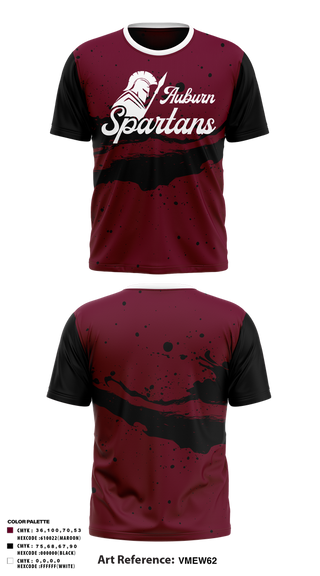 Short Sleeve Performance Shirt, Auburn Spartans, , Teamtime, Team time, sublimation, custom sports apparel, team uniforms, spirit wear, spiritwear, sports uniforms, custom shirts, team store, custom team store, fundraiser sports, apparel fundraiser