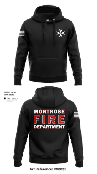 Hoodie, MONTROSE FIRE DEPARTMENT, Fire Department, Teamtime, Team time, sublimation, custom sports apparel, team uniforms, spirit wear, spiritwear, sports uniforms, custom shirts, team store, custom team store, fundraiser sports, apparel fundraiser