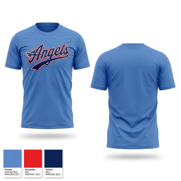 Short Sleeve Performance Shirt, Angels, Softball, Teamtime, Team time, sublimation, custom sports apparel, team uniforms, spirit wear, spiritwear, sports uniforms, custom shirts, team store, custom team store, fundraiser sports, apparel fundraiser