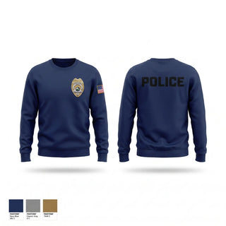 Crew Neck Sweatshirt, , Police, Teamtime, Team time, sublimation, custom sports apparel, team uniforms, spirit wear, spiritwear, sports uniforms, custom shirts, team store, custom team store, fundraiser sports, apparel fundraiser