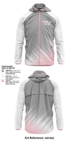 Windbreaker, Fleur de Lis GK, Men's Soccer, Teamtime, Team time, sublimation, custom sports apparel, team uniforms, spirit wear, spiritwear, sports uniforms, custom shirts, team store, custom team store, fundraiser sports, apparel fundraiser