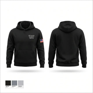 Hoodie, U.S. Forces Customs Agency, Army, Teamtime, Team time, sublimation, custom sports apparel, team uniforms, spirit wear, spiritwear, sports uniforms, custom shirts, team store, custom team store, fundraiser sports, apparel fundraiser