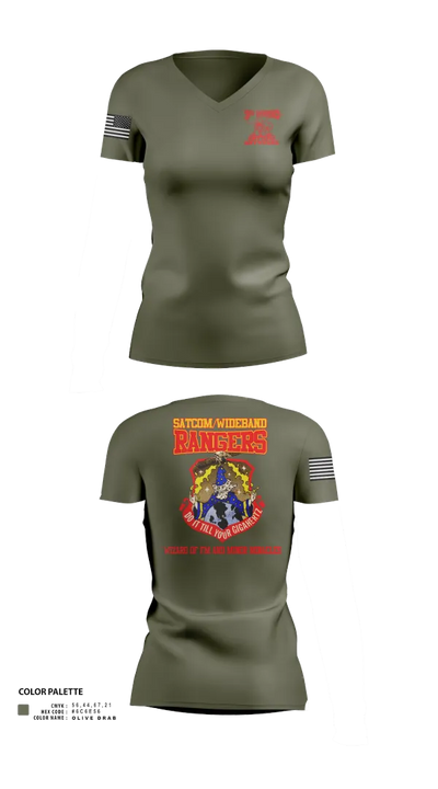 3d CCG Women's Short Sleeve V-neck Shirt - 30
