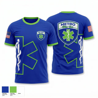 Old School Cotton Feel Shirt, Metro miss lou, EMS/EMT, Teamtime, Team time, sublimation, custom sports apparel, team uniforms, spirit wear, spiritwear, sports uniforms, custom shirts, team store, custom team store, fundraiser sports, apparel fundraiser