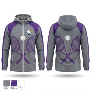 Windbreaker, Albion Purple Eagles, Tennis, Teamtime, Team time, sublimation, custom sports apparel, team uniforms, spirit wear, spiritwear, sports uniforms, custom shirts, team store, custom team store, fundraiser sports, apparel fundraiser