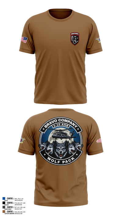 2-10 AHB Knighthawks 14380811 Short Sleeve Performance Shirt - 64