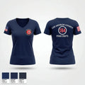 LA County Firehouse 164 55482330 Women's Short Sleeve V-neck Shirt - 1
