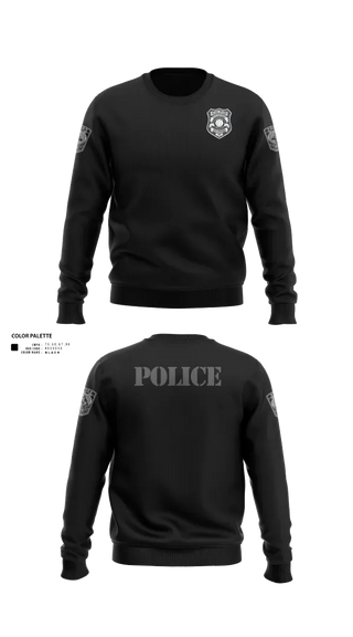Crew Neck Sweatshirt, A.C.E., Police, Teamtime, Team time, sublimation, custom sports apparel, team uniforms, spirit wear, spiritwear, sports uniforms, custom shirts, team store, custom team store, fundraiser sports, apparel fundraiser