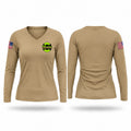 Meridian Women's Long Sleeve V-neck Shirt - 1