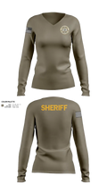 Renville County Sheriff's Office 38355062 Women's Long Sleeve V-neck Shirt - 21
