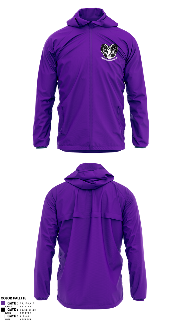 Deering Rams Soccer 79639687 Windbreaker - 3