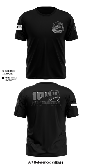 100th Missile Defense Brigade 43971287 Short Sleeve Performance Shirt - 110