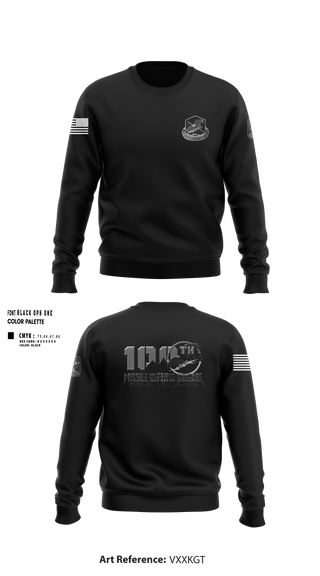 100th Missile Defense Brigade 43971287 Crew Neck Sweatshirt - 110