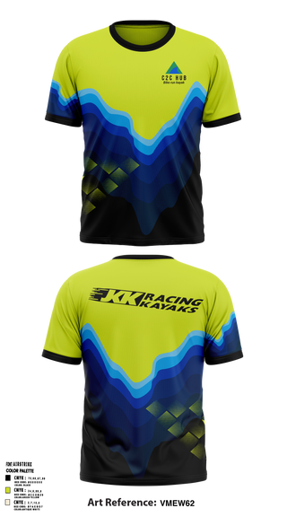 C2C HUB & JKK RACING KAYAKS 76134055 Short Sleeve Performance Shirt - 2