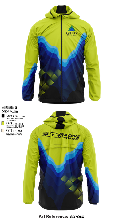 C2C HUB & JKK RACING KAYAKS 76134055 Windbreaker - 2