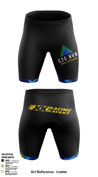 C2C HUB & JKK RACING KAYAKS 76134055 Men's Compression Shorts - 1