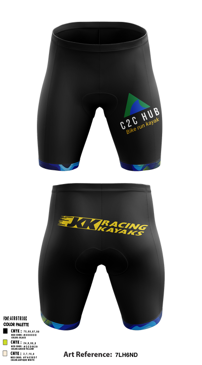 C2C HUB & JKK RACING KAYAKS 76134055 Men's Compression Shorts - 1