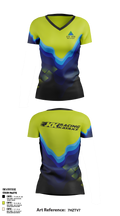 C2C HUB & JKK RACING KAYAKS 76134055 Women's Short Sleeve V-neck Shirt - 2
