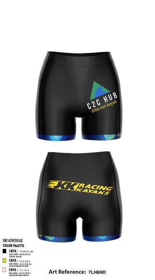 C2C HUB & JKK RACING KAYAKS 76134055 Women's Compression Shorts - 1
