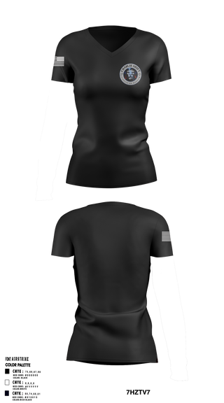 Charlie Shift 96324144 Women's Short Sleeve V-neck Shirt - 4