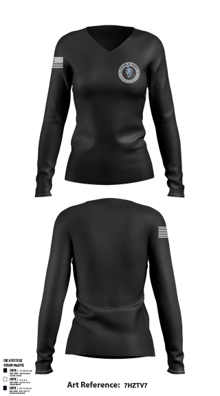 Charlie Shift 96324144 Women's Long Sleeve V-neck Shirt - 4