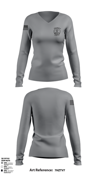 Des Moines GMRS Radio Club 90618939 Women's Long Sleeve V-neck Shirt - 1