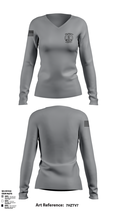 Des Moines GMRS Radio Club 90618939 Women's Long Sleeve V-neck Shirt - 1