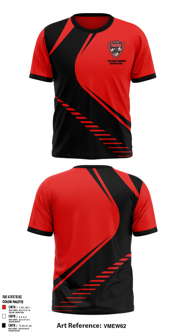 Short Sleeve Performance Shirt, Pea Ridge Thunder Soccer Club, Men's Soccer, Teamtime, Team time, sublimation, custom sports apparel, team uniforms, spirit wear, spiritwear, sports uniforms, custom shirts, team store, custom team store, fundraiser sports, apparel fundraiser
