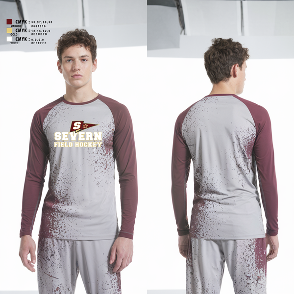 Long Sleeve Performance Shirt, Severn School Field Hockey, Field Hockey, Teamtime, Team time, sublimation, custom sports apparel, team uniforms, spirit wear, spiritwear, sports uniforms, custom shirts, team store, custom team store, fundraiser sports, apparel fundraiser