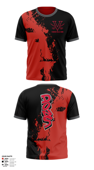 Verdugo hills dons 15069138 Short Sleeve Performance Shirt - 2