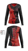 Verdugo hills dons 15069138 Women's Long Sleeve V-neck Shirt - 2
