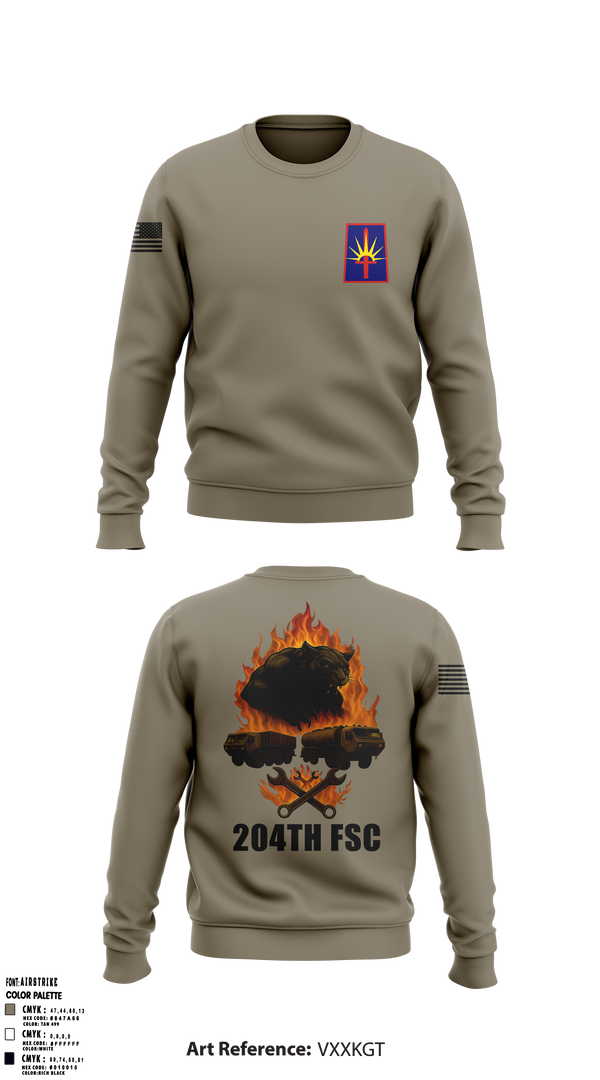 204thFSC 28842654 Crew Neck Sweatshirt - 1