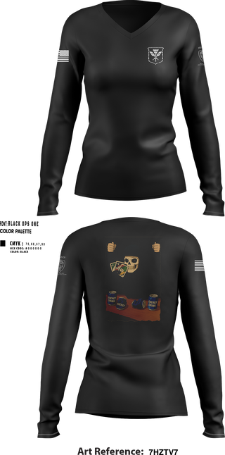 1ST WATCH 45206479 Women's Long Sleeve V-neck Shirt - 23