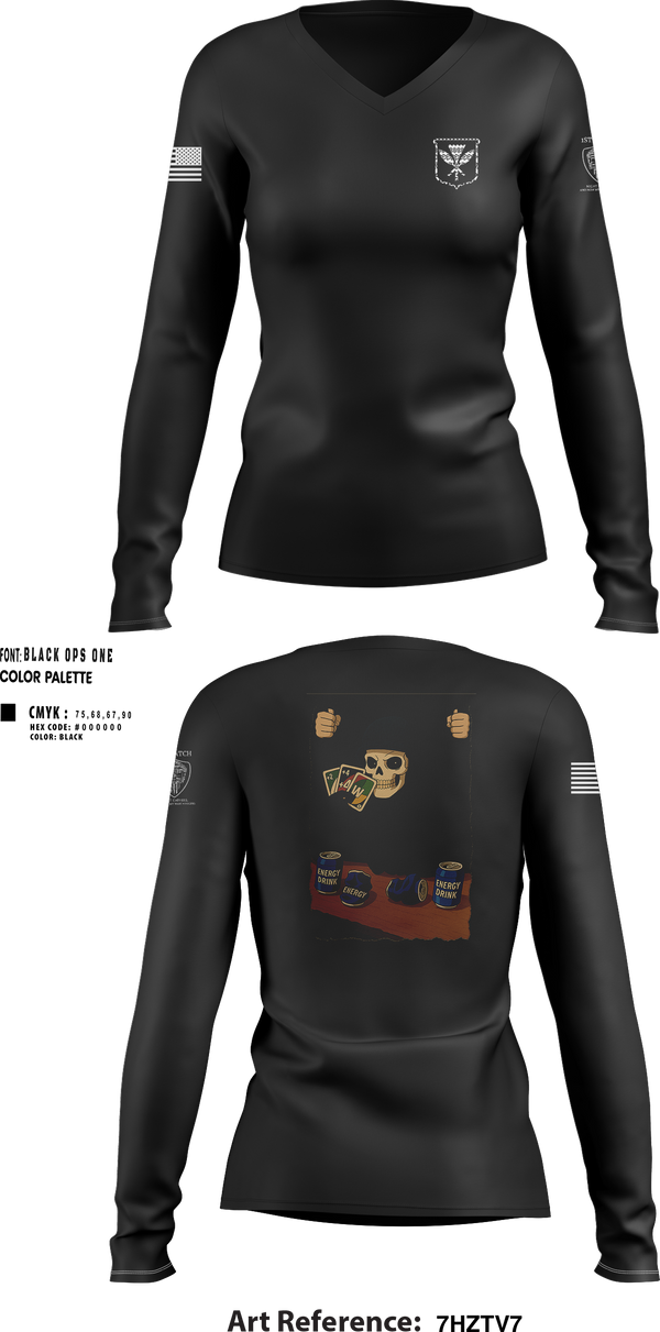 1ST WATCH 45206479 Women's Long Sleeve V-neck Shirt - 23