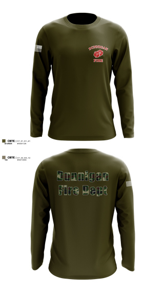 Dunnigan Fire Dept 20290423 Long Sleeve Performance Shirt 1