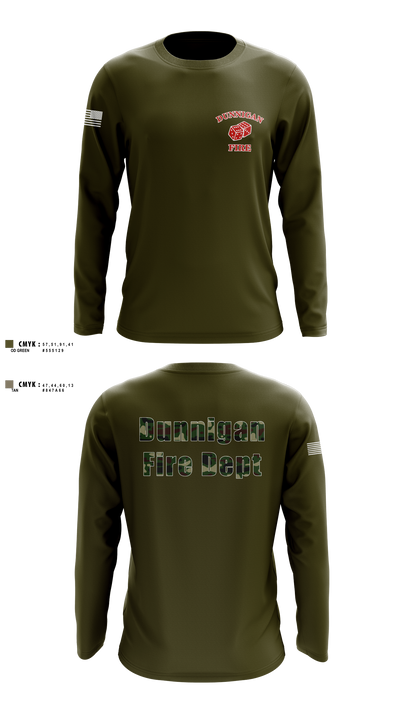 Dunnigan Fire Dept 20290423 Long Sleeve Performance Shirt 1