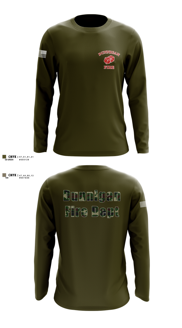 Dunnigan Fire Dept 20290423 Long Sleeve Performance Shirt 1