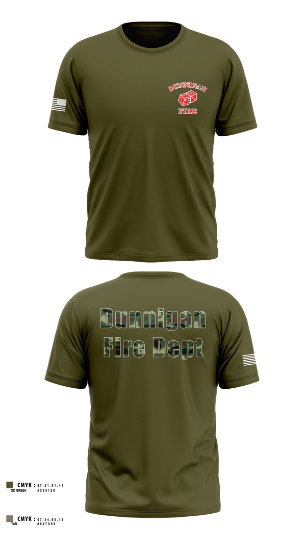 Dunnigan Fire Dept 20290423 Short Sleeve Performance Shirt - 1
