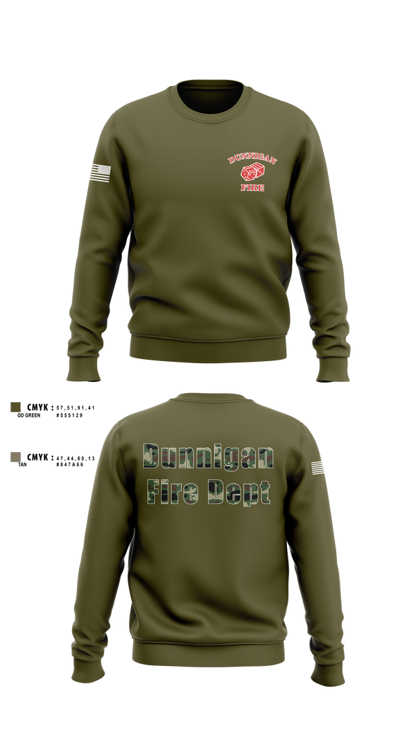 Dunnigan Fire Dept 20290423 Crew Neck Sweatshirt - 1