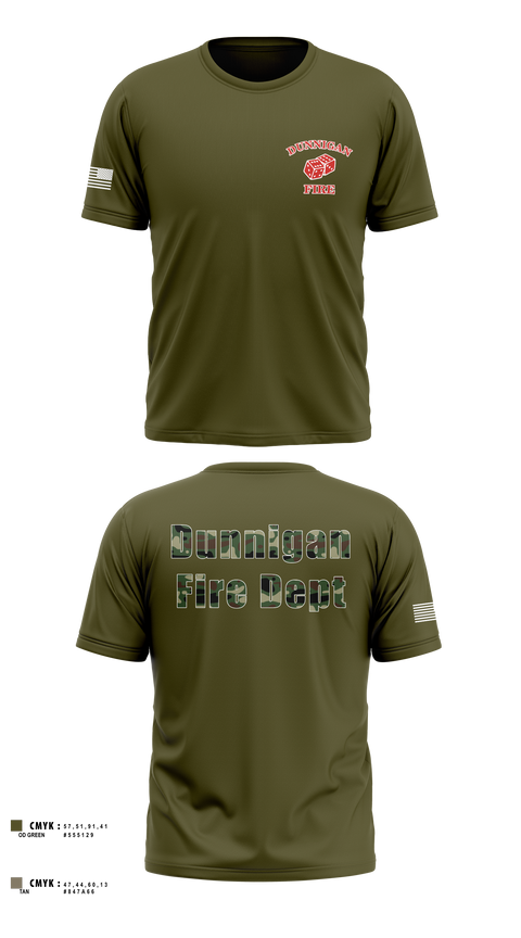 Dunnigan Fire Dept 20290423 Old School Cotton Feel Shirt - 1