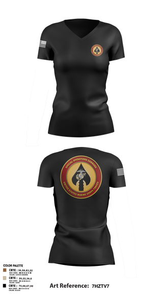 Lima co 54994670 Women's Short Sleeve V-neck Shirt - 3