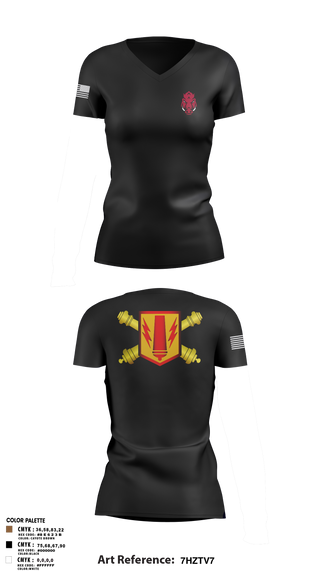 Boar Battery 48624460 Women's Short Sleeve V-neck Shirt - 3
