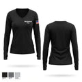 Marblehead Fire Women's Long Sleeve V-neck Shirt - 1