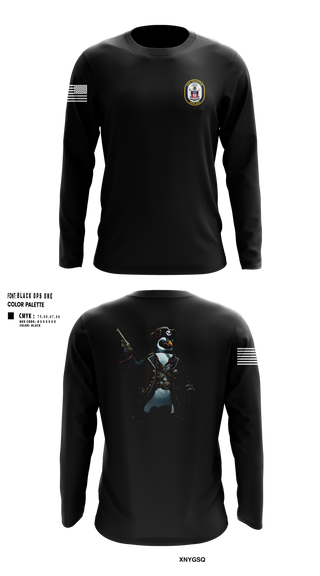 USS TRUXTUN DDG 103 86868328 Long Sleeve Performance Sweatshirt - 1