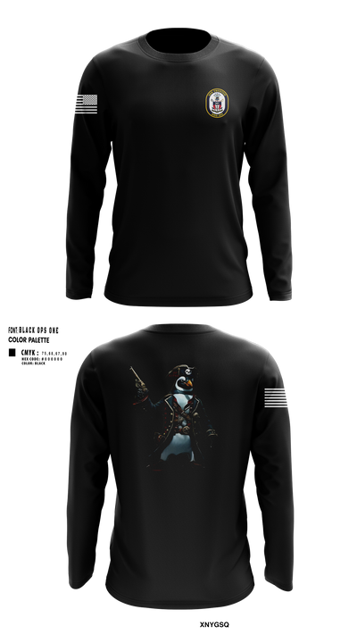 USS TRUXTUN DDG 103 86868328 Long Sleeve Performance Sweatshirt - 1