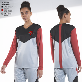 Big Foot Chiefs 52299440 Women's Long Sleeve V-neck Shirt - 2